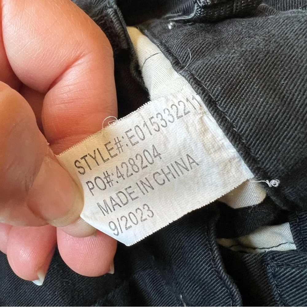 Emprye Black Cargo Pant Size 27